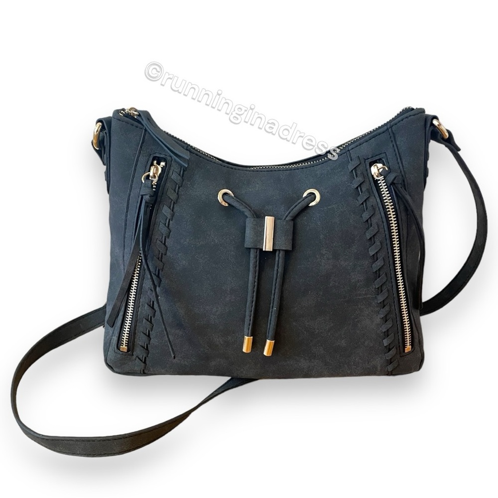 Rosetti Jane Crossbody Bag Western Inspired Faux Suede Adjustable Crossbody